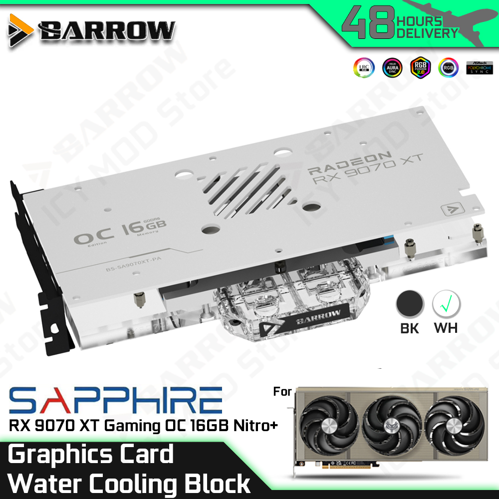 Rx 9070 Xt - Barrow Scheda grafica Blocco di raffreddamento