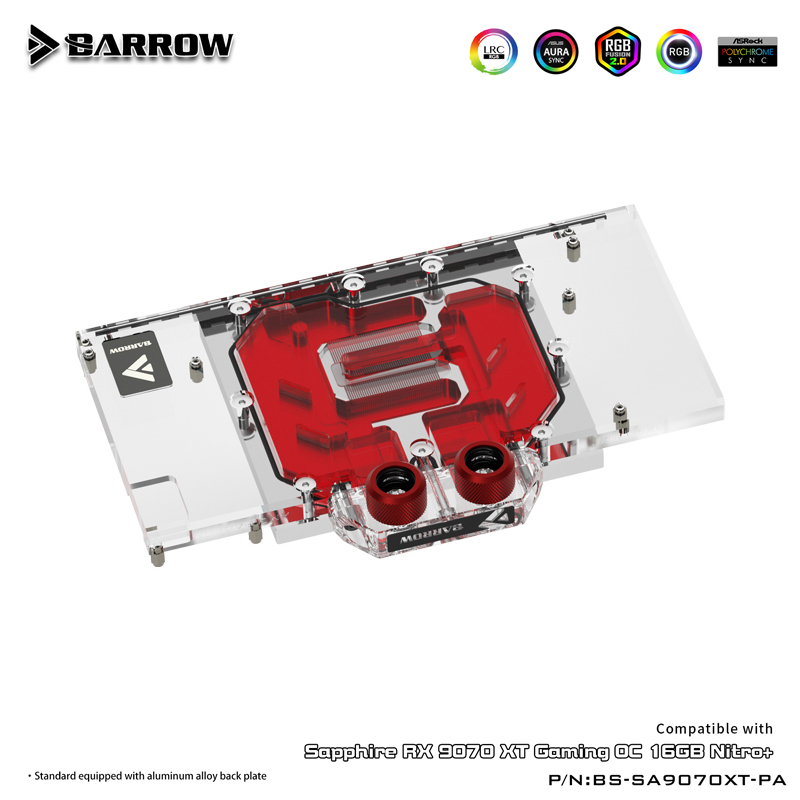GPU Water Block per SAPPHIRE R - Rx 9070 Xt recensione e prezzo